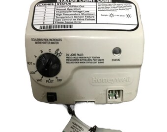 Honeywell Water Heater Gas Valve Control Board – Used, WV8840A1051 / WV8840A1001, Temp Sensor 50053955