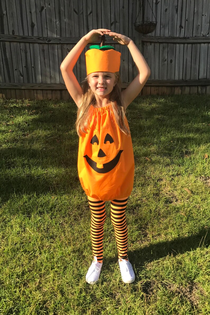 Pumpkin Costume / Girls / Toddler Sizes 1T5 / Halloween / Etsy