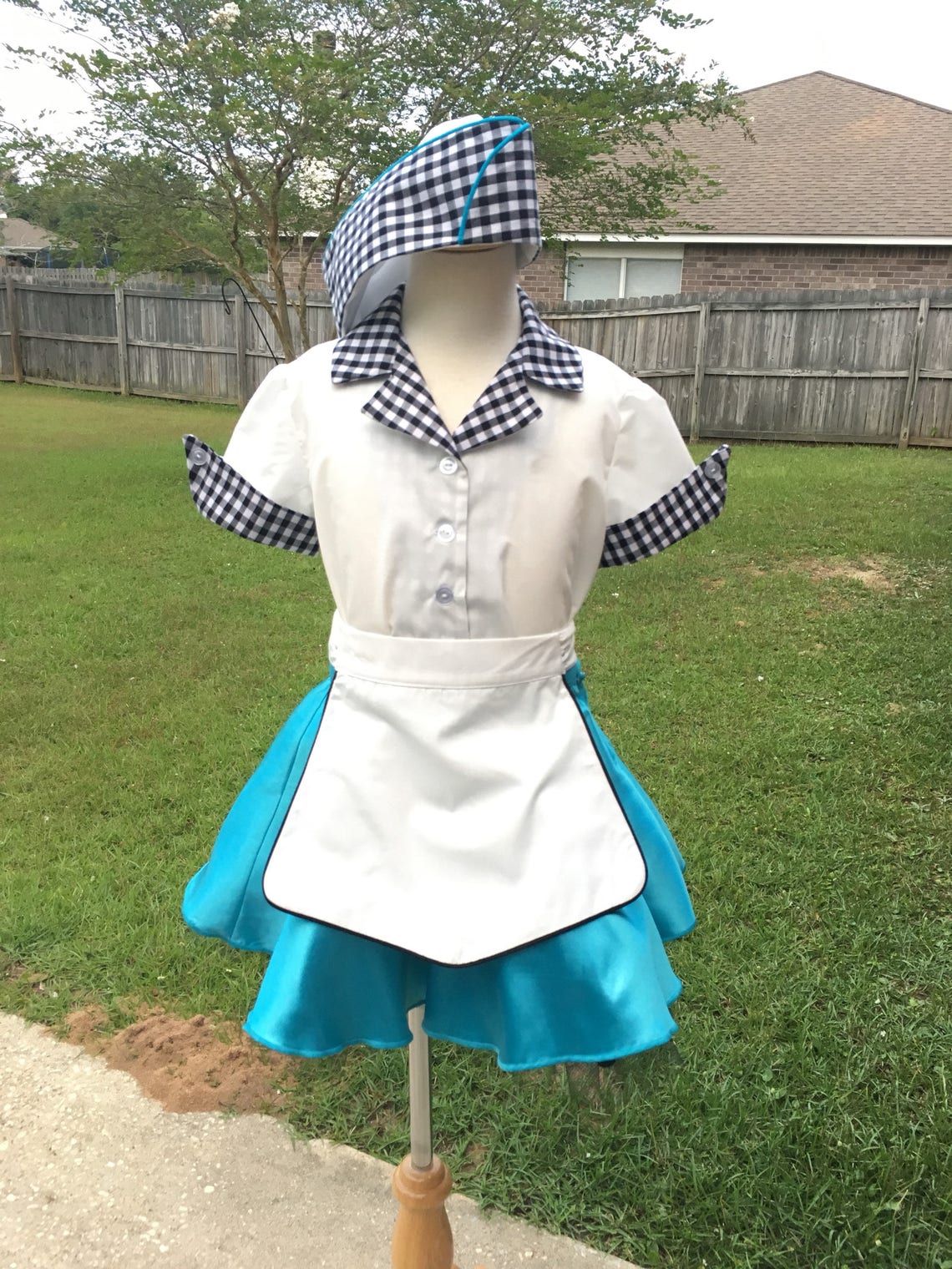 50s Style Car Hop Girls Costume / Made to Order / Sizes 3 Thru Etsy