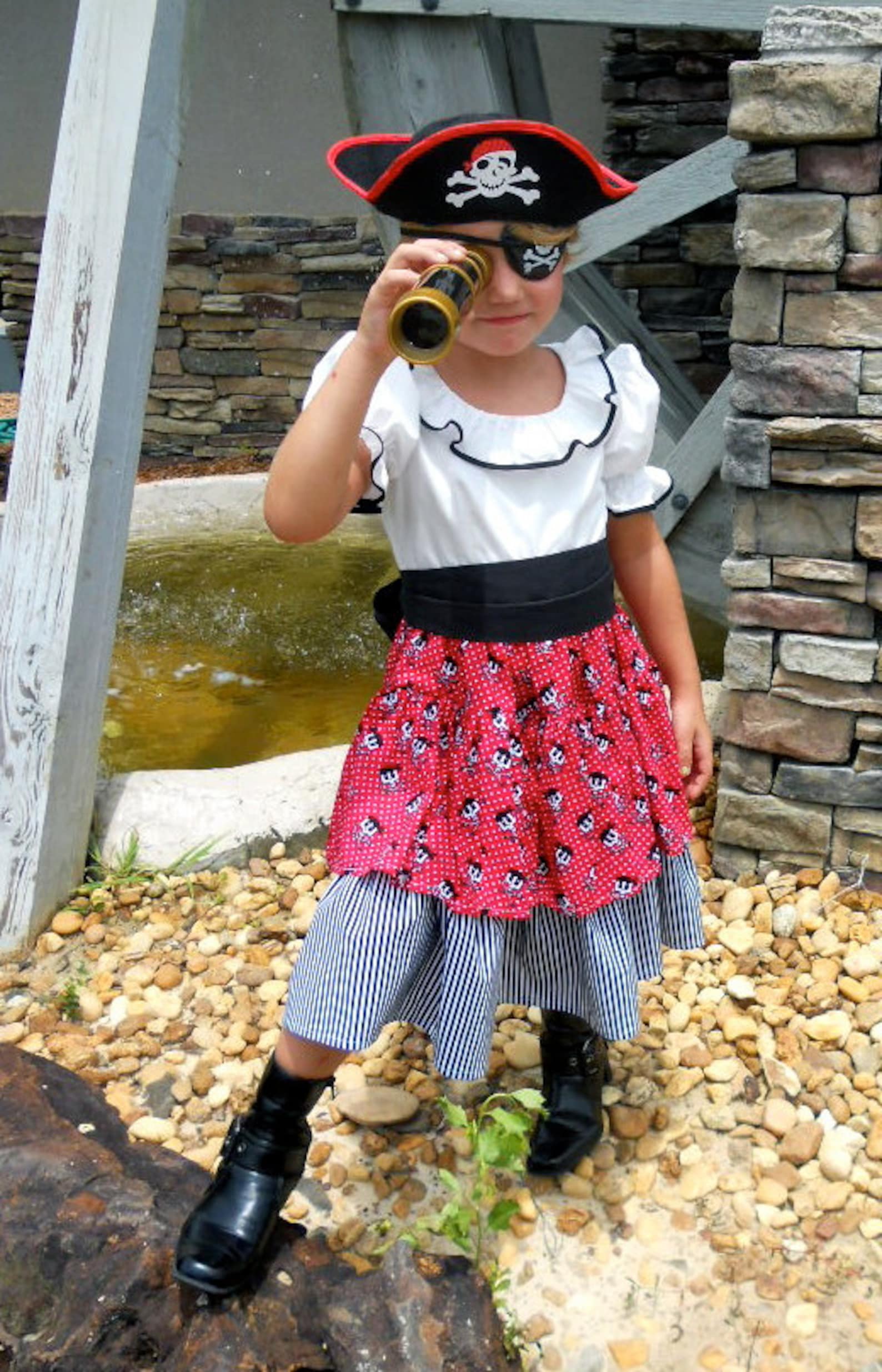 Buy Girl's Pirate Costume / Dress up / Size 2 Thru 8 Online in India Etsy