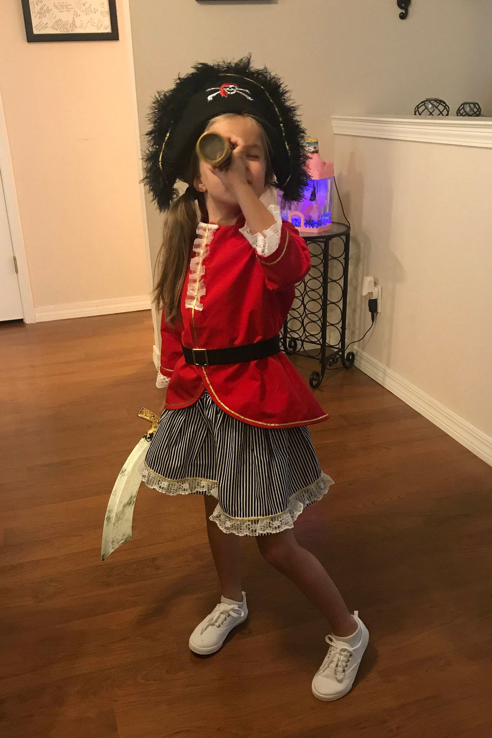 Girls Pirate Costume /toddler Sizes 1T 4T / Handmade/ Etsy