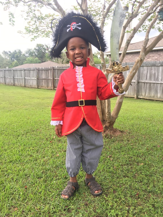 Girls Pirate Costume /toddler Sizes 1T 4T / Handmade/ Halloween 
