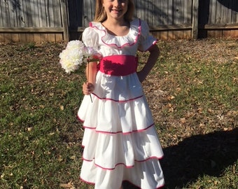 Southern Bell Girl's Costume / Princess / Dress Up / Halloween / Pageant / Trunk