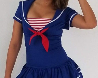 Women's Sailor Costume / Adult / Sexy / Dress up / Pageant / Halloween -  Etsy