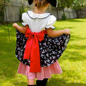 Girl's Pirate Costume / Dress Up / Size 2 thru 8 / Halloween / Pageant / Birthday image 5