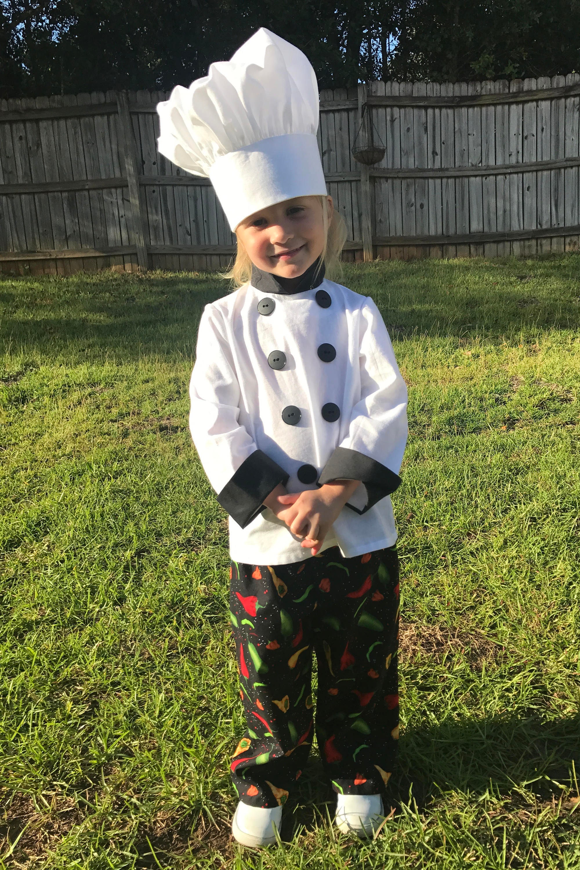 Unisex Child Chef Costume Sizes 1T 4T Toddler Halloween