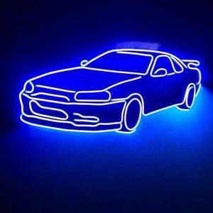 Sports car neon sign, neon light car decor, kids room decor, garage decor, perfect for sports car fans. new car gift housewarming gift