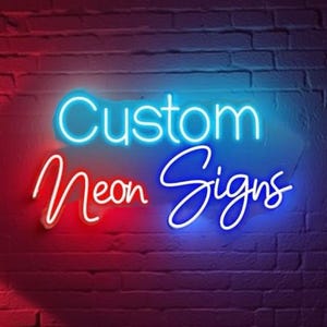 Custom Neon Sign, Neon signs, Personalized Gifts, Gift for him/her, Name Neon Sign, Home Decor, LED Light Neon sign, Custom wall decor neon
