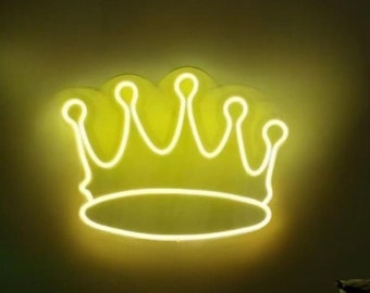 Crown Neon Sign Gift Neon Sign Led Neon Light Sign Led Logo Crown Wall Decor Custom Neon Sign, neon king crown, gift king crown sign