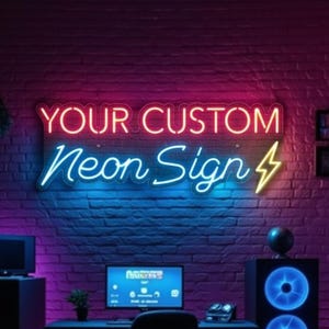 Custom wall decor neon Custom Neon Sign, Neon signs, Personalized Gifts, Gift for him/her, Name Neon Sign, Home Decor, LED Light Neon sign,