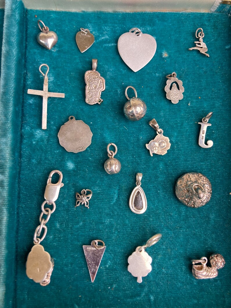 Vintage Sterling Silver Charms adorable Estate Charms Etsy