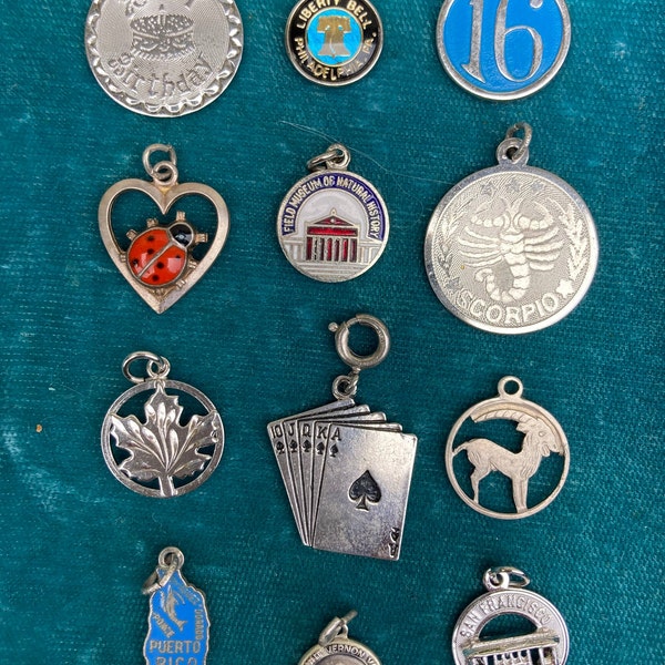 Vintage Sterling Silver Charms **Sold Separately** Adorable