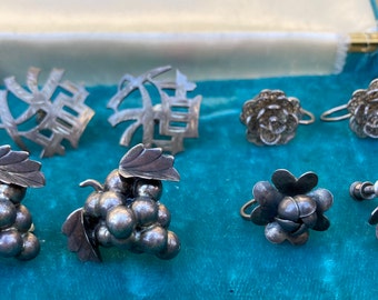 Antique Sterling Silver SCREW BACK Earrings **Sold Separate** Gorgeous!!