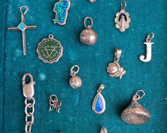 Vintage Sterling Silver Charms adorable Estate Charms Etsy