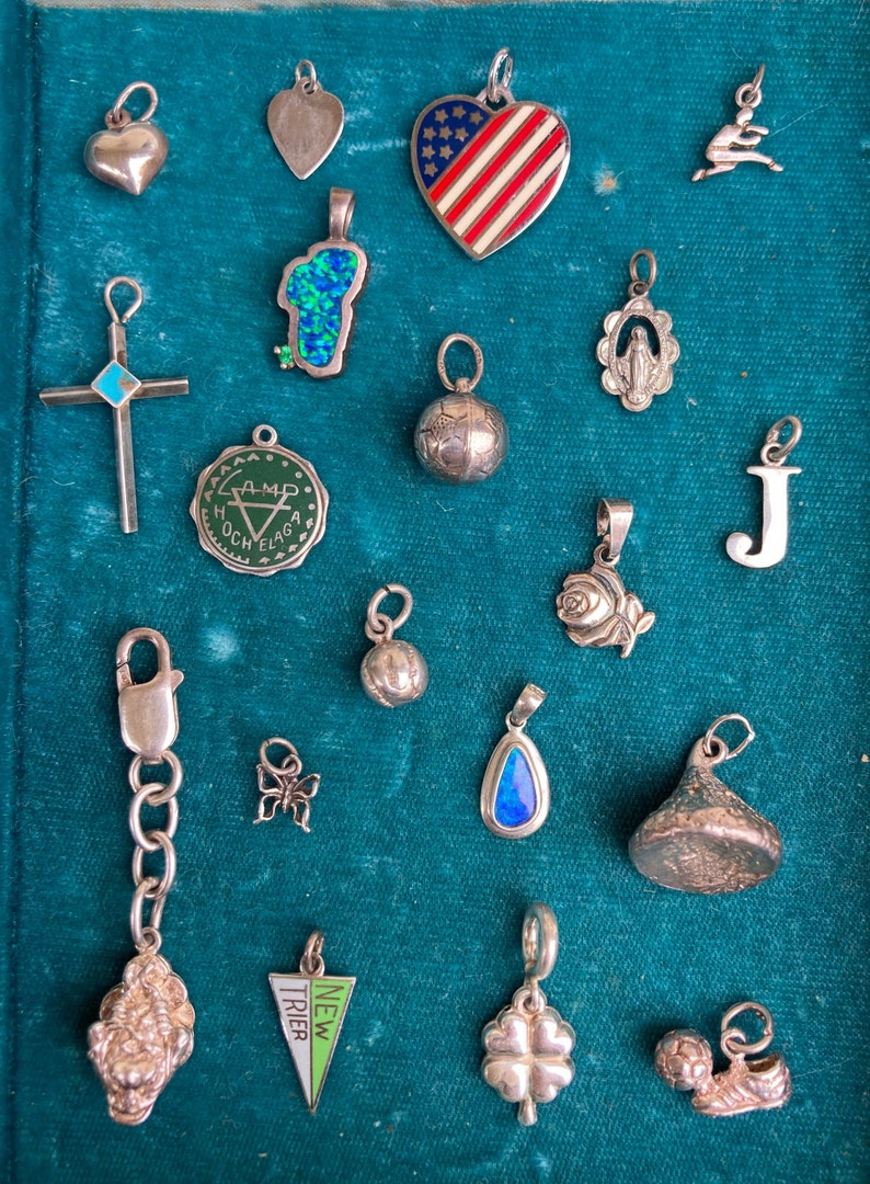 Vintage Sterling Silver Charms adorable Estate Charms Etsy