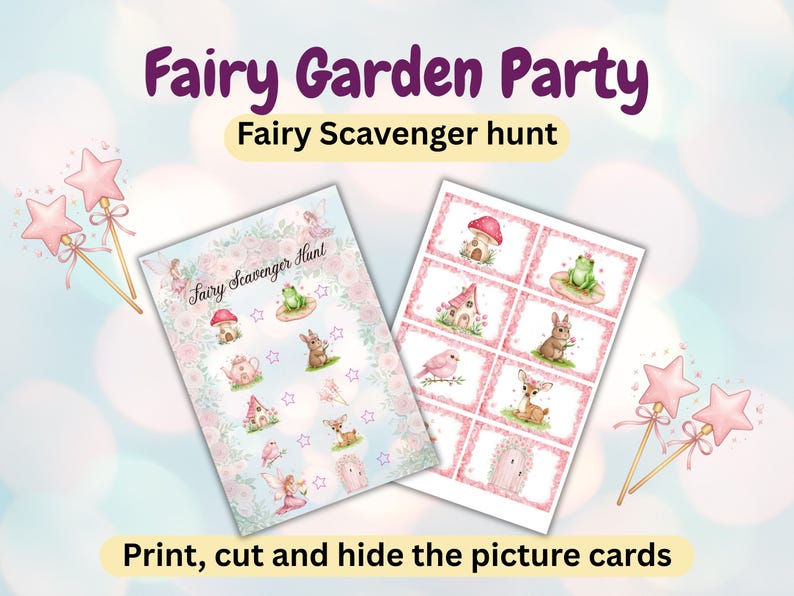 Fairy Party Games Bundle, Fairy Birthday Party, Girls Fairy Party ...