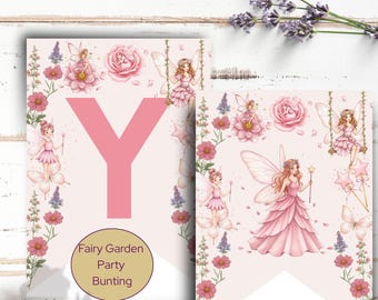 Fairy Magical Birthday Banner: Enchanted Garden Party Decor (Printable PDF)