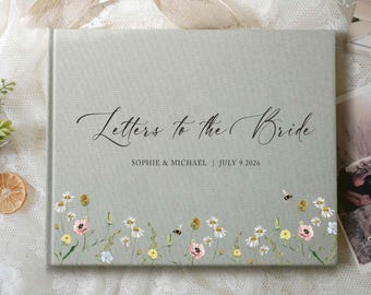 Álbum de recortes con cartas a la novia, álbum de despedida de soltera, recuerdo de boda personalizado, libro de firmas para la despedida de soltera, álbum de recortes para la despedida de soltera