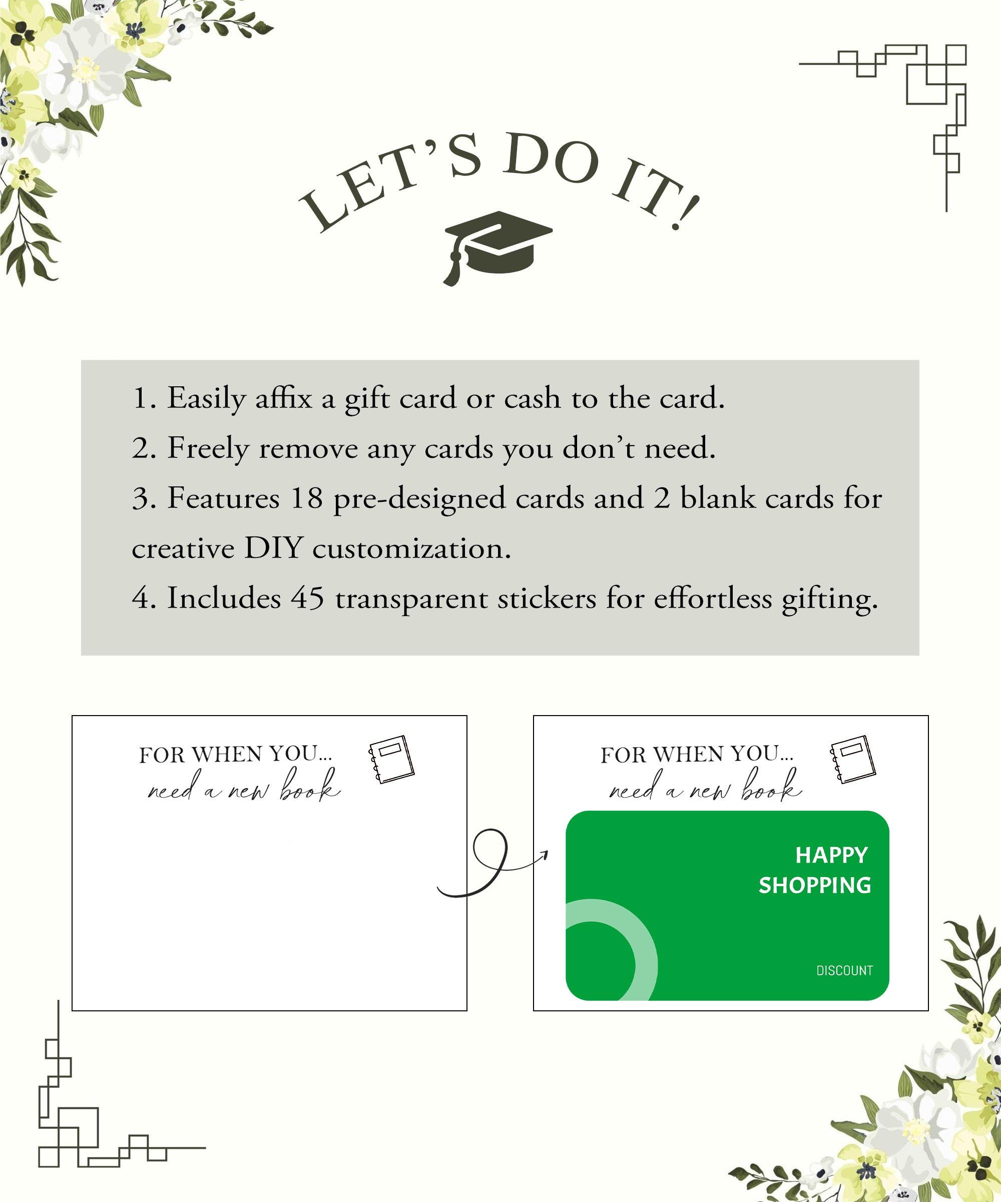College Survival Box, College Gift Card Book, High School Graduation Gift, Custom Gift for College Students, Money Holder, Cash Holder
