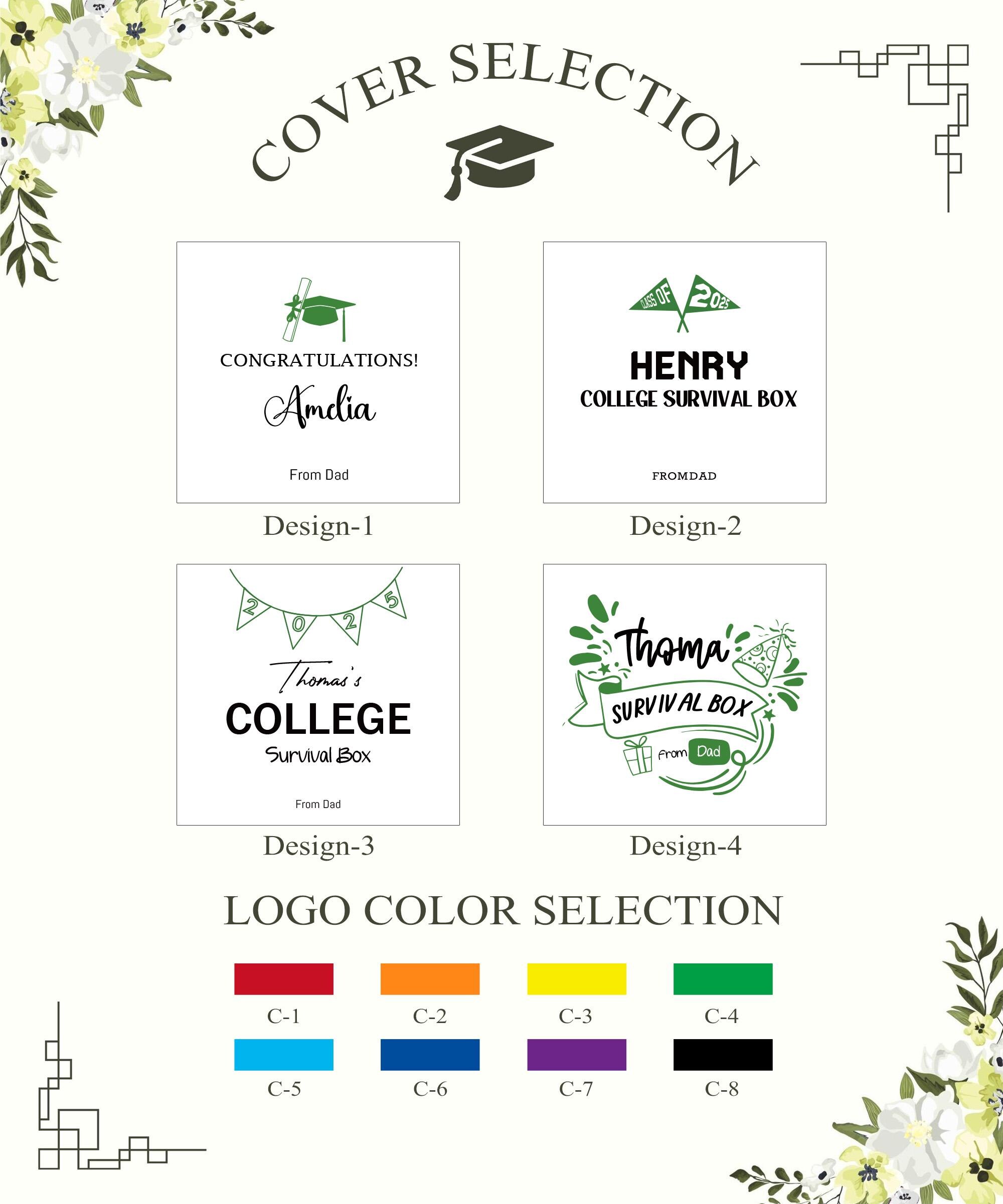 College Survival Box, College Gift Card Book, High School Graduation Gift, Custom Gift for College Students, Money Holder, Cash Holder