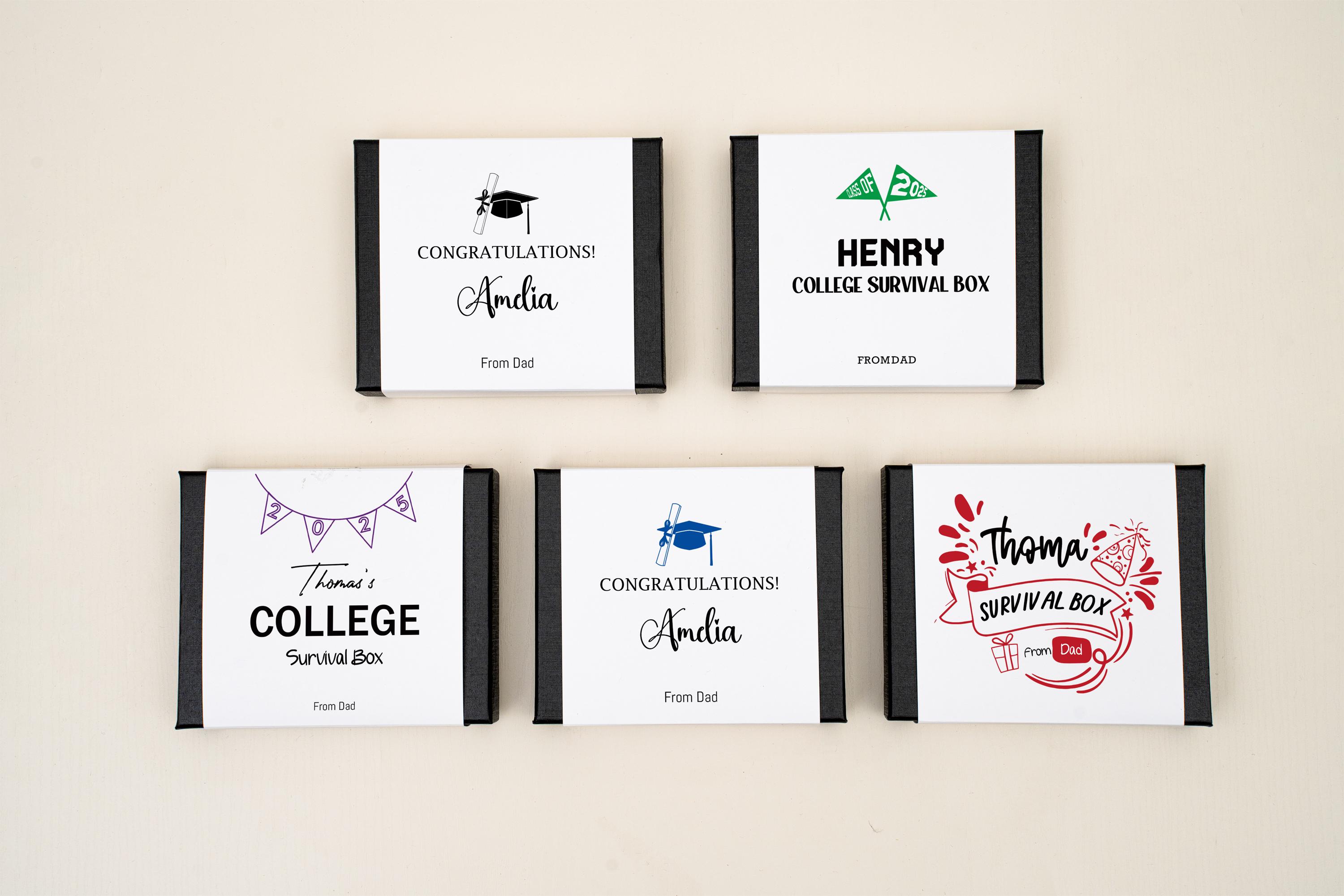 College Survival Box, College Gift Card Book, High School Graduation Gift, Custom Gift for College Students, Money Holder, Cash Holder