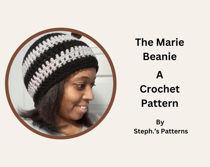 fall hat crochet pattern, acrylic yarn, 5.5 mm hook, two skeins of yarn required, instant download, beginner friendly, written pattern