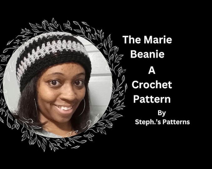 skull cap stripe beanie crochet pattern perfect for football or school colors or just fun stripes easy to make double crochet stitch