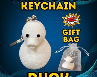 3D Printed Towel Animal Duck Keychain: Cruise Souvenir Gift