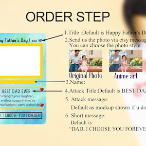 Carte Pokémon personnalisée fête des pères, cadeaux PokeDad, carte portefeuille en métal personnalisée pour papa, cadeau fête des pères pour papa, cadeau pour lui, cadeau fête des pères image 5