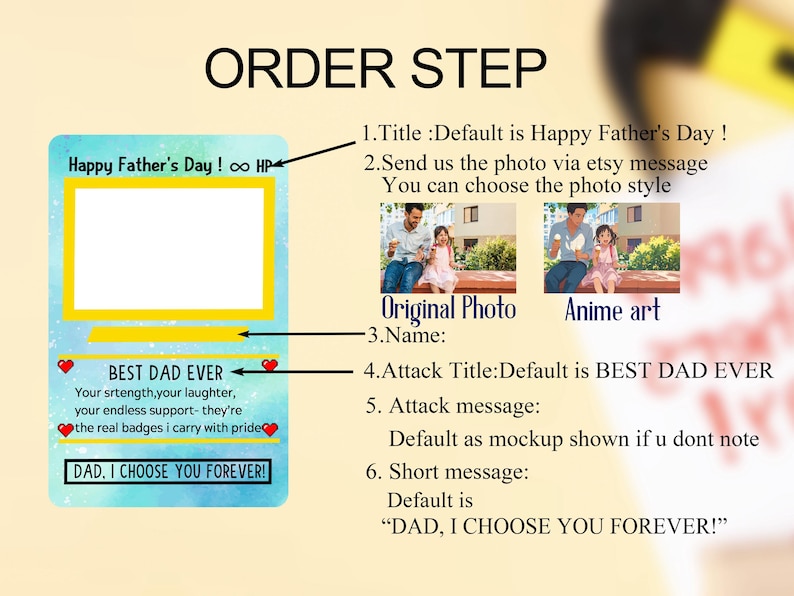 Carte Pokémon personnalisée fête des pères, cadeaux PokeDad, carte portefeuille en métal personnalisée pour papa, cadeau fête des pères pour papa, cadeau pour lui, cadeau fête des pères image 5