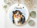 Personalized Watercolor Photo Pet Ornament, Custom Christmas Ornament Gift for Dog Lover Gift, Dog, Memorial Keepsake, Cat Ornament Gifts