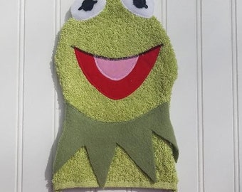 READY TO SHIP Wash Mitt - Kermit