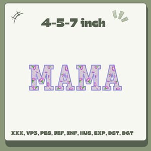 mama embroidery designs, mother day embroidery design, beautiful mama machine embroidery designs, Instant downloads mama embroidery file