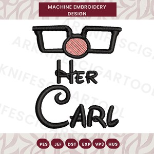Matching lover embroidery designs, her carl embroidery design, lover machine embroidery designs, Instant downloads file design lover file