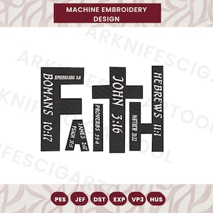 Faith embroidery designs, christian embroidery design, jesus machine embroidery designs, Instant downloads faith embroidery design file