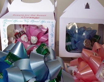 Candy Corsage: Bubble Gum Bow, Birthday, Bridal, Shower Gift