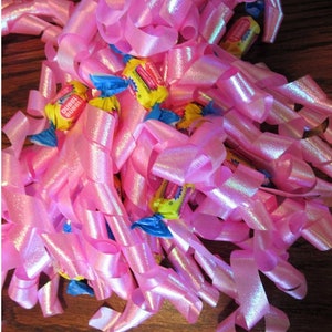 Candy Corsage Pin on or Wrist tie on Quinceanera Bat Mitzvah Birthday Bridal or Baby Shower image 2