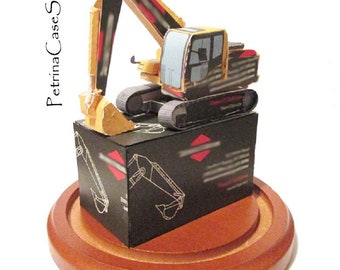 Excavator Business Card Sculpture Construction 1298 -Made in USA