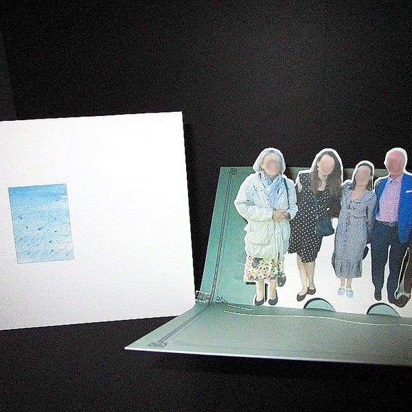 Family Pop-Up card  5X7 custom with your photo Design 1984