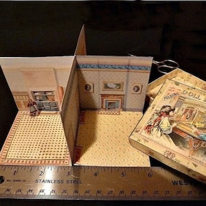 DIGITAAL poppenhuis in miniatuurboek DIY Maak je eigen