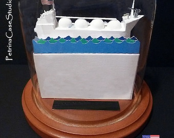 LNG Tanker Ship Business Card Sculpture - Design 1840