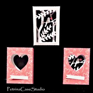Bird papercut matchbox design 1492 LIVRAISON GRATUITE