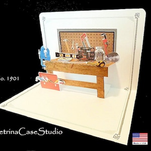 Banco da lavoro Pop-Up Card con attrezzi 5X7 - Articolo 954