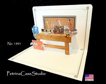 Workbench Pop-Up Card with tools 5X7 - Item 954