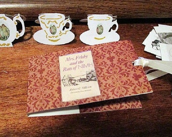 Miniature Tea Pot Card Set: Victorian Style Fold Over Cards