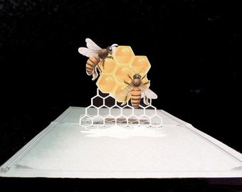 Bee honey BeeKeeper Pop-Up card 5X7 - Item 1903