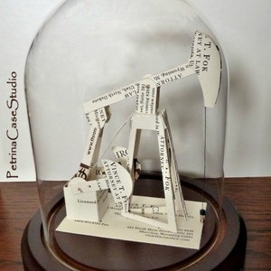 Oil Rig Business Card Sculpture: Handmade Derrick Tower Gift