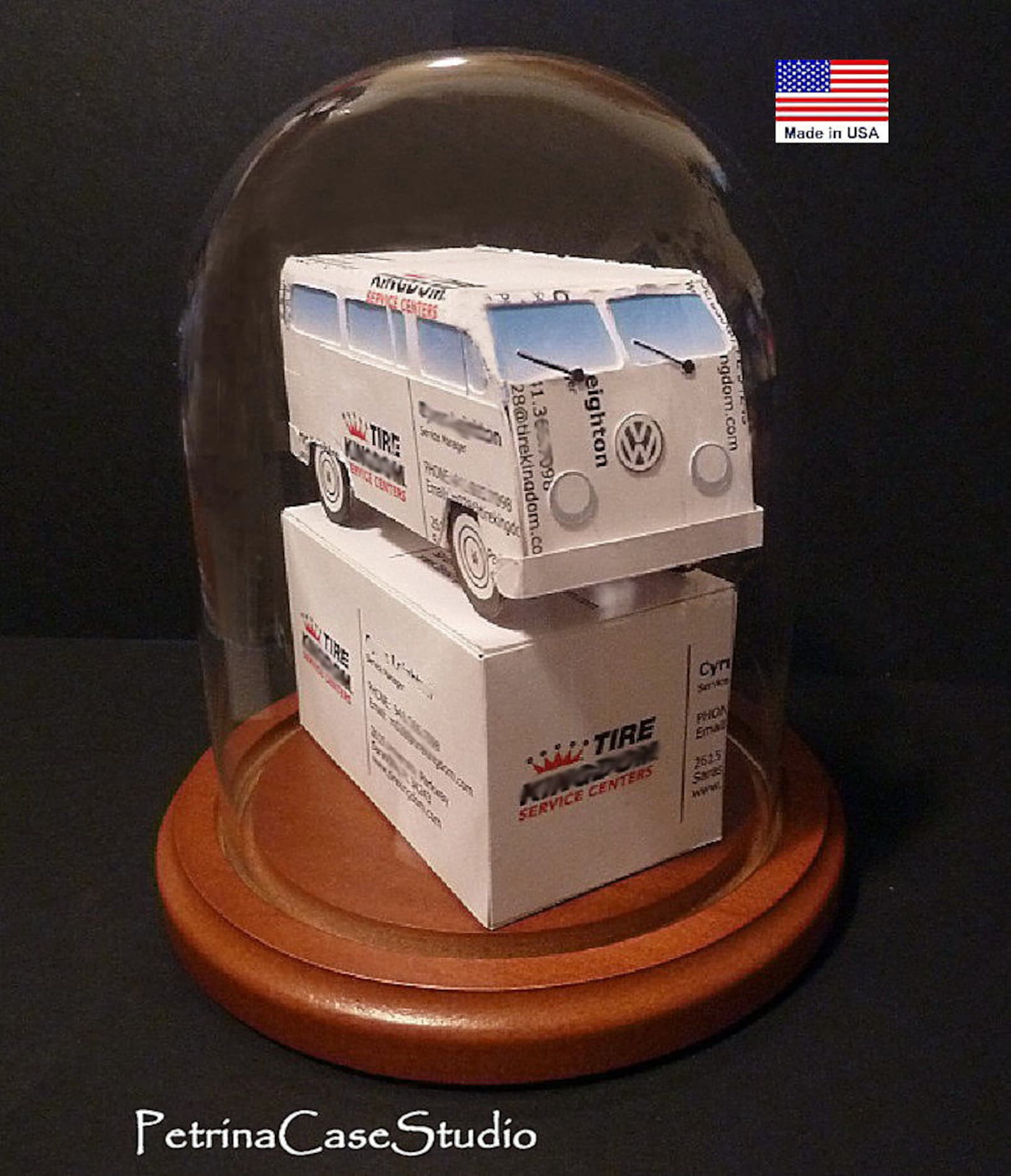 VW Bus Business Card Sculpture 1352 made in USA Etsy