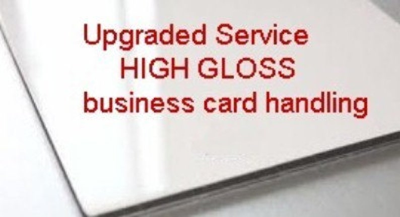 Upgrade Service Print 20 or GLOSS card handling fee image 1