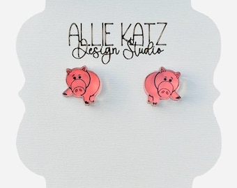 Toy Story Stud Earrings: Handmade Hypoallergenic Acrylic Jewelry